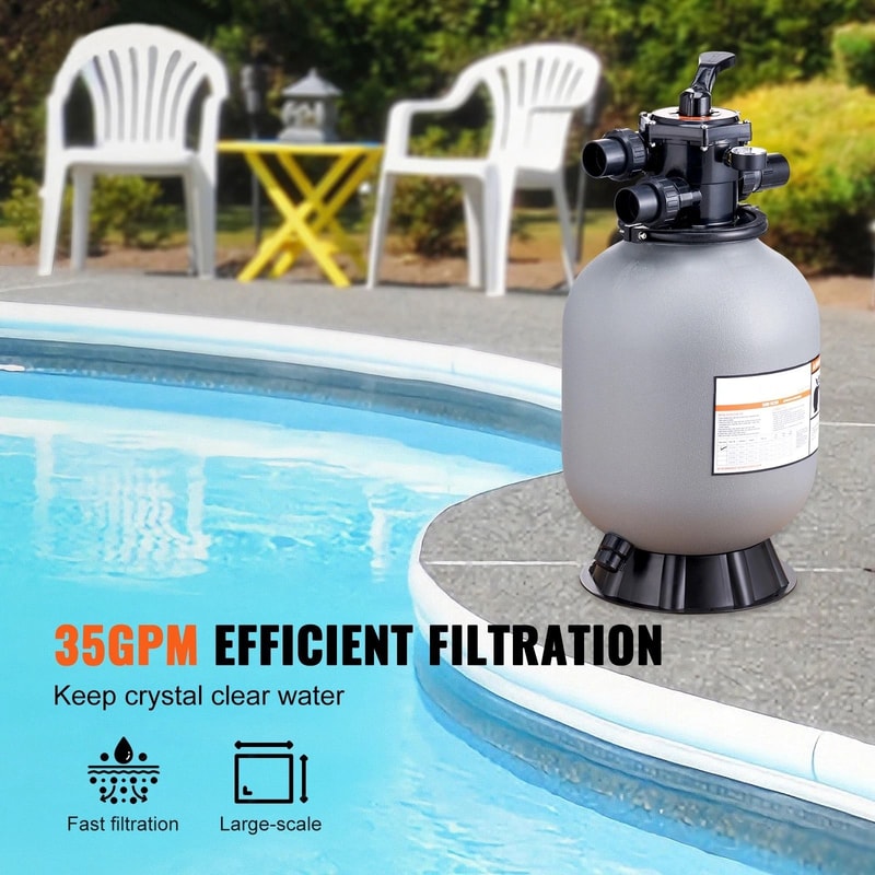 Above Ground Pool Sand Filter With 7 Way Valve For Efficient Pool Maintenance 8