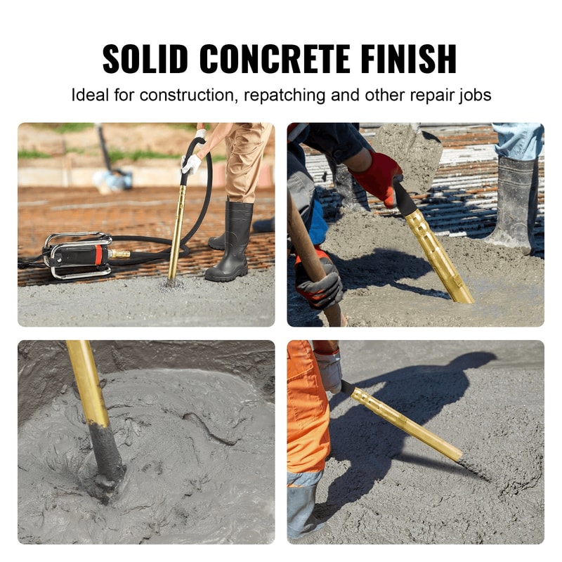 Electric Concrete Vibrator Poker For Air Bubble Removal Durable Efficient Heavy Duty Concrete Tool 4