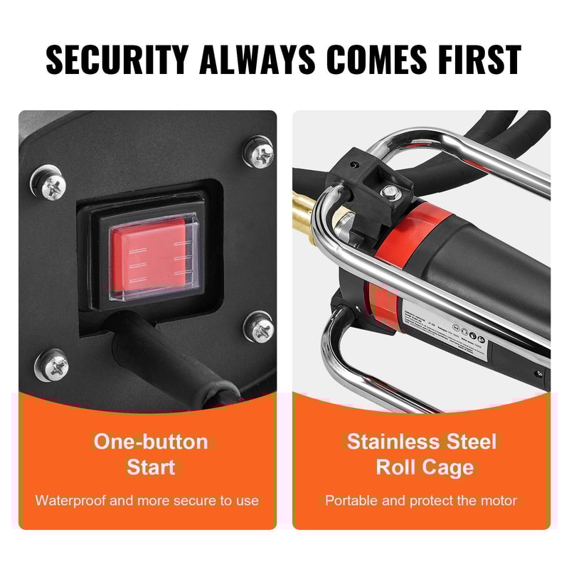 Electric Concrete Vibrator Poker For Air Bubble Removal Durable Efficient Heavy Duty Concrete Tool 6