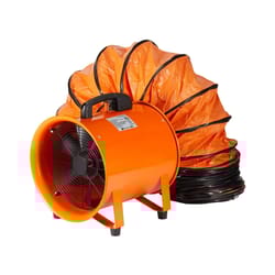 portable extractor fan blower with duct hose high velocity ventilator for industrial use