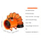Portable Extractor Fan Blower With Duct Hose High Velocity Ventilator For Industrial Use 4