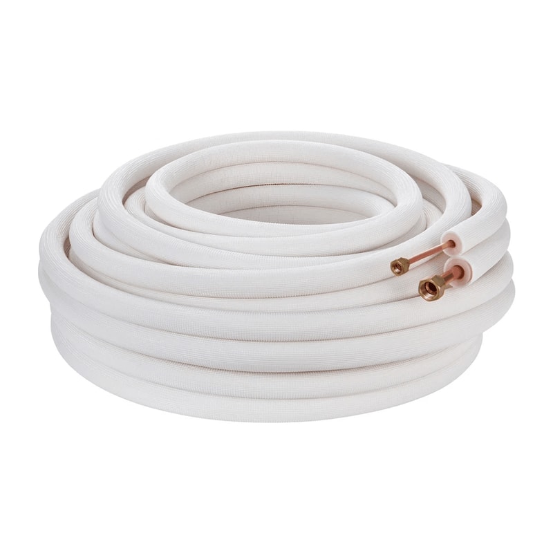 Heavy Duty Mini Split Line Set 50ft Insulated Copper Tubing For Ductless AC Installation 1