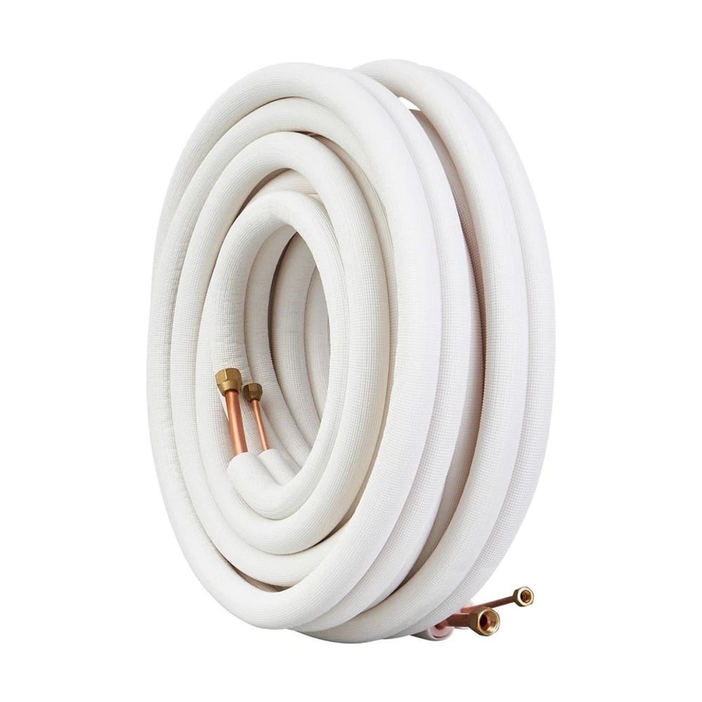Heavy Duty Mini Split Line Set 50ft Insulated Copper Tubing For Ductless AC Installation 0