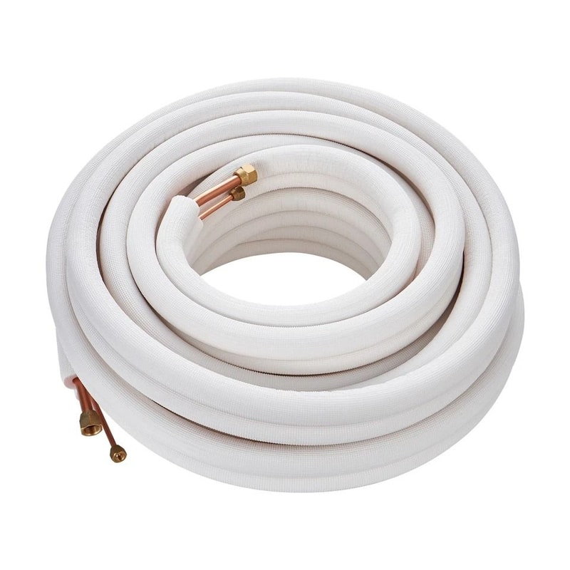 Heavy Duty Mini Split Line Set 50ft Insulated Copper Tubing For Ductless AC Installation 2