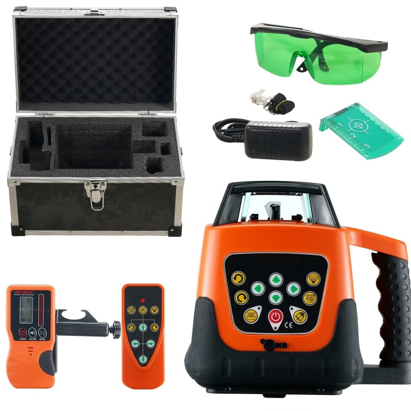 Self Leveling Rotary Green Beam Laser Level Tool With Long Range Precision For Construction And DIY 10