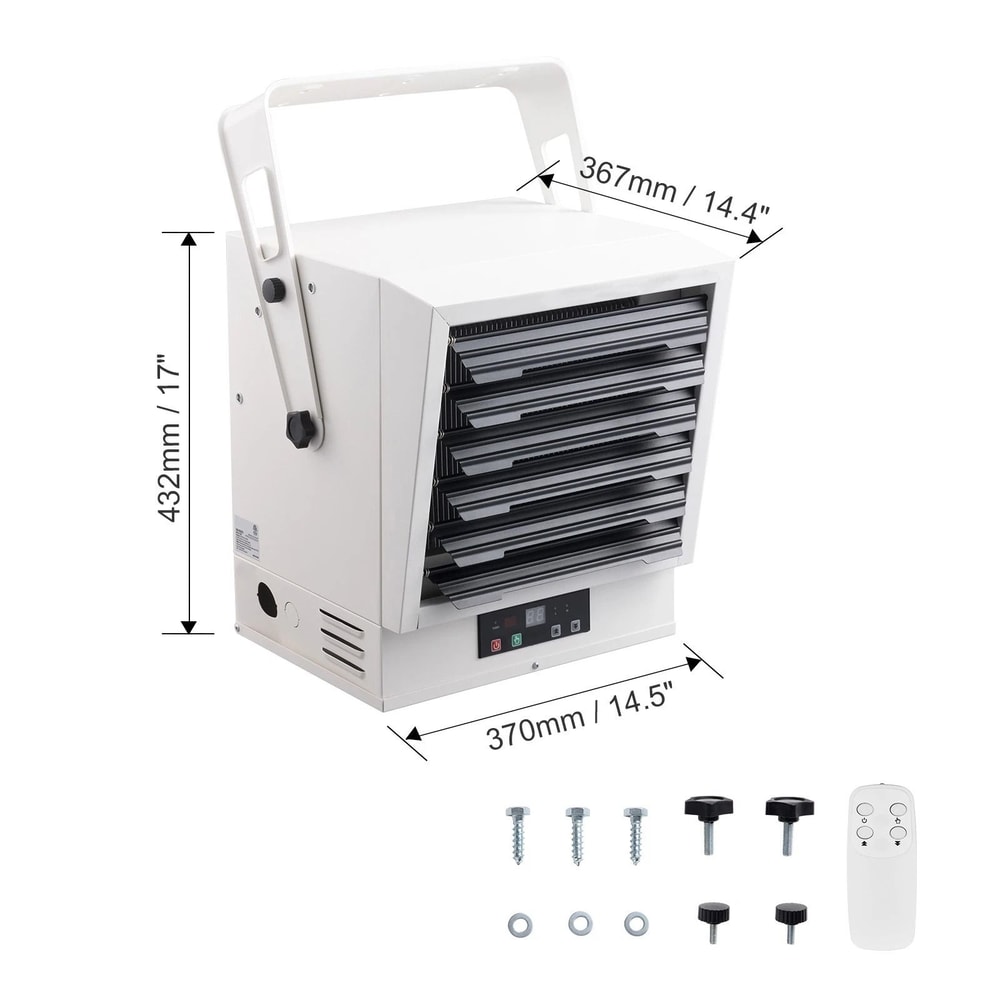 Electric Garage Heater Digital Ceiling Mount Heater With Remote Control 10