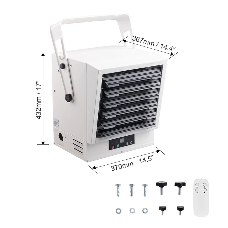 Electric Garage Heater Digital Ceiling Mount Heater With Remote Control 10