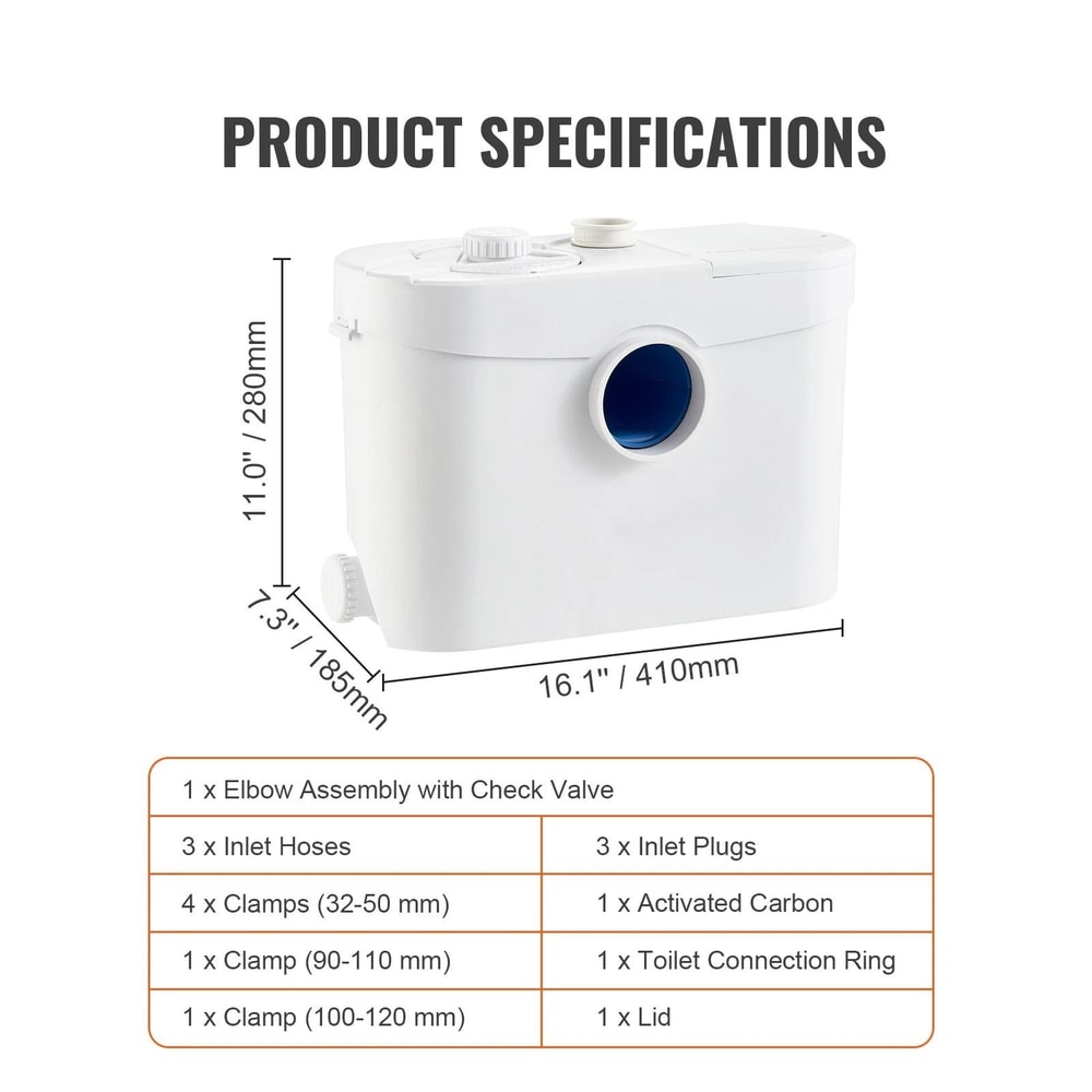 Basement Macerator Pump With 3 Water Inlets For Efficient Waste Disposal 4