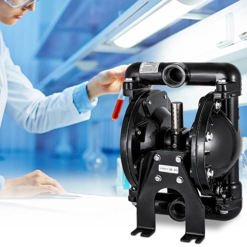 Air Operated Double Diaphragm Pump InletOutlet Petroleum Fluids GPM Flow Rate 0