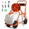 Battery Powered Lawn Sprayer Cart 15 Gallon Tank With Wheels Adjustable Ideal For Lawn Care Garden 9