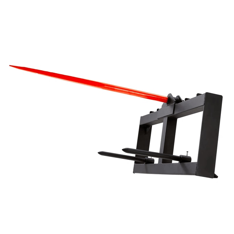 Spear Skid Steer Tractor Attachment Heavy Duty Bale Handling Tool 1
