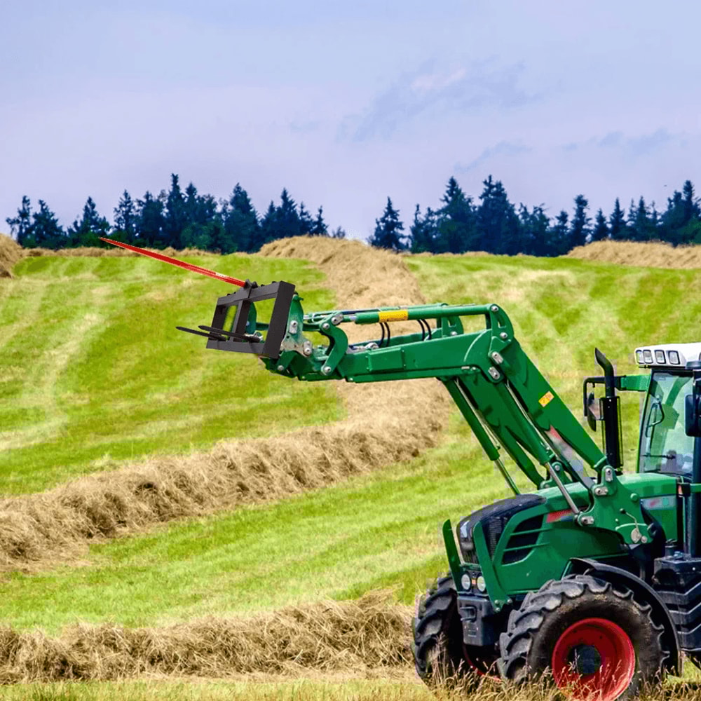 Spear Skid Steer Tractor Attachment Heavy Duty Bale Handling Tool 0