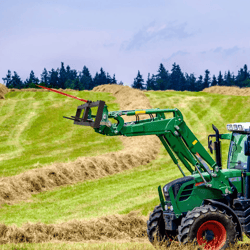 spear skid steer tractor attachment heavy duty bale handling tool
