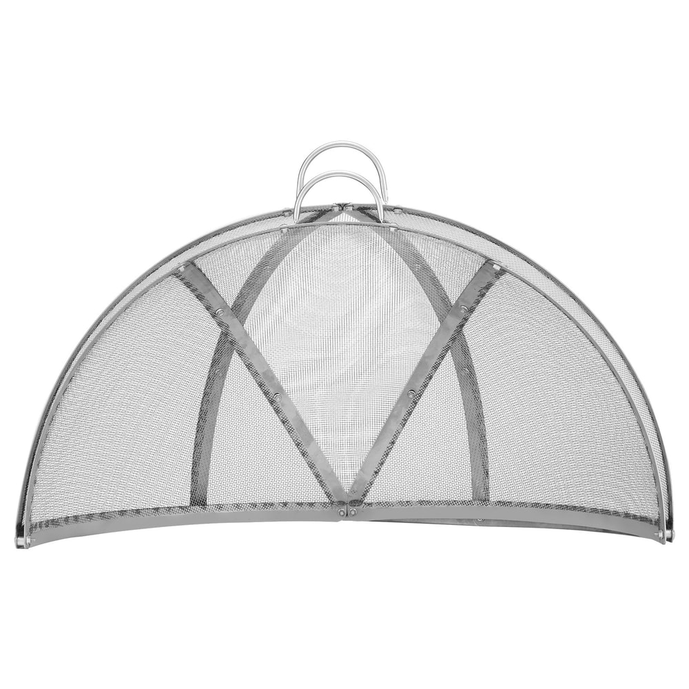 Stainless Steel Fire Pit Spark Screen Cover Durable Lid For Wood Burning Fire Pits 2