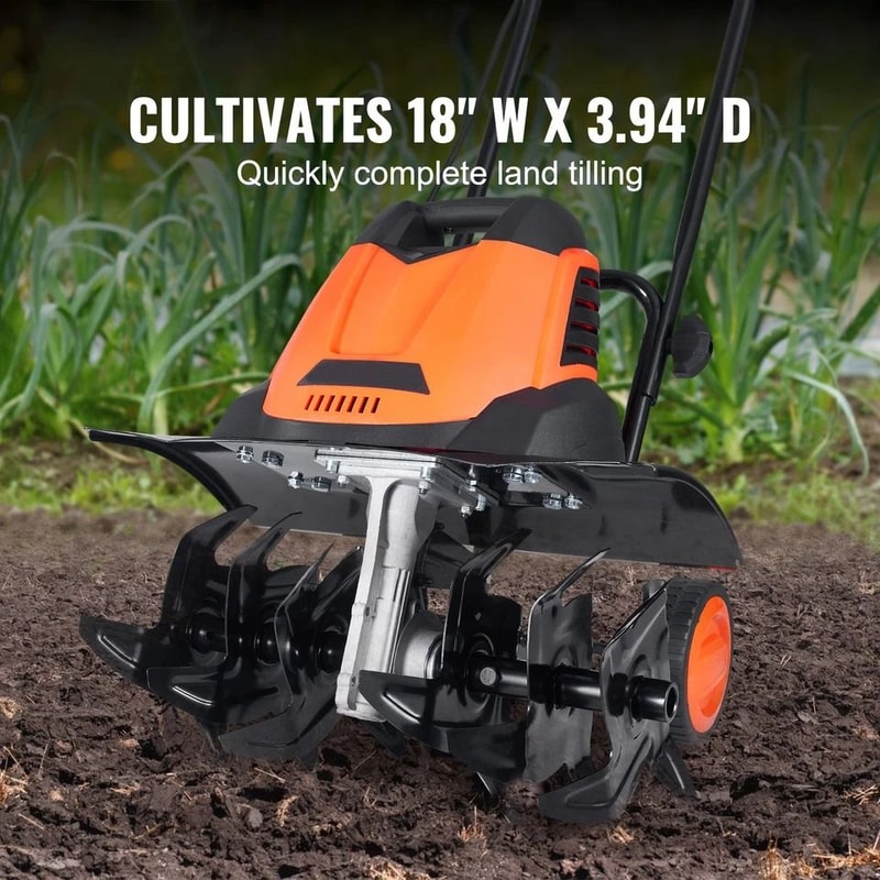 Corded Electric TillerCultivator Deep And Wide 8
