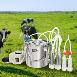 goat milking machine stainless steel milker with bucket for cows and goats