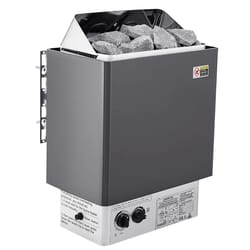 stainless steel sauna heater with internal controls for wet and dry use