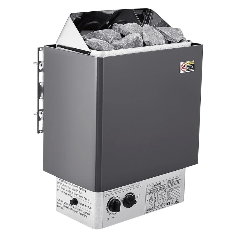 Stainless Steel Sauna Heater With Internal Controls For Wet And Dry Use 0