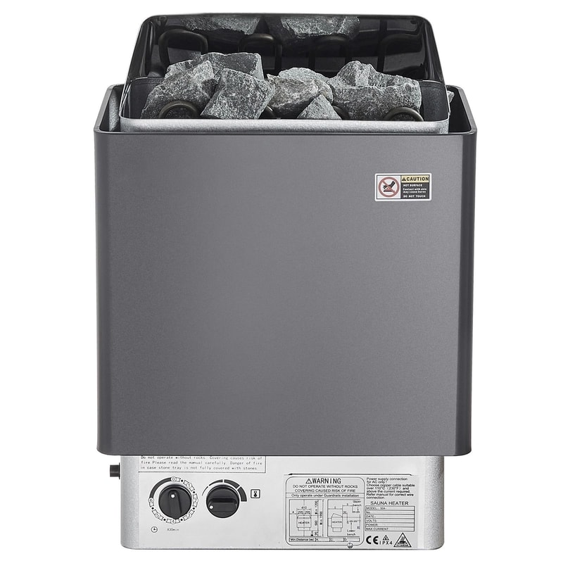 Stainless Steel Sauna Heater With Internal Controls For Wet And Dry Use 1