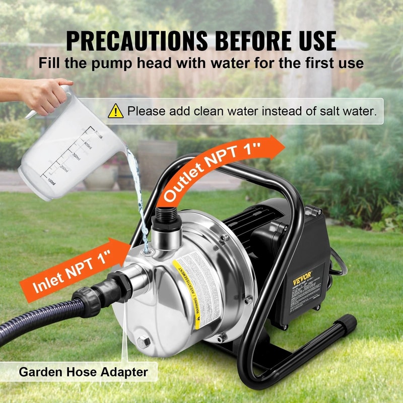 Portable Garden Water Jet Pump Head For Shallow Wells 4