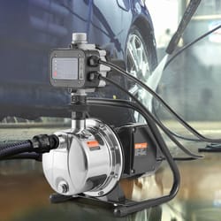 shallow well jet pump with auto controller lift