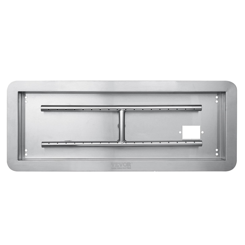 Drop In Fire Pit Pan With H Shape Burner Kit BTU For Outdoor Heating 3