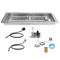 Drop In Fire Pit Pan With H Shape Burner Kit BTU For Outdoor Heating 0