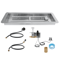 Drop In Fire Pit Pan With H Shape Burner Kit BTU For Outdoor Heating 0