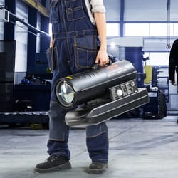 portable kerosene forced air heater btu heavy duty for indoor & outdoor use with 5 gal tank