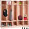 Premium 5 Section Daycare Cubby Coat Rack And Kids Storage Organizer With Hooks Bins 0