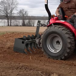 heavy duty box blade attachment for tractor with 6 scarifier shanks width for land leveling & grading