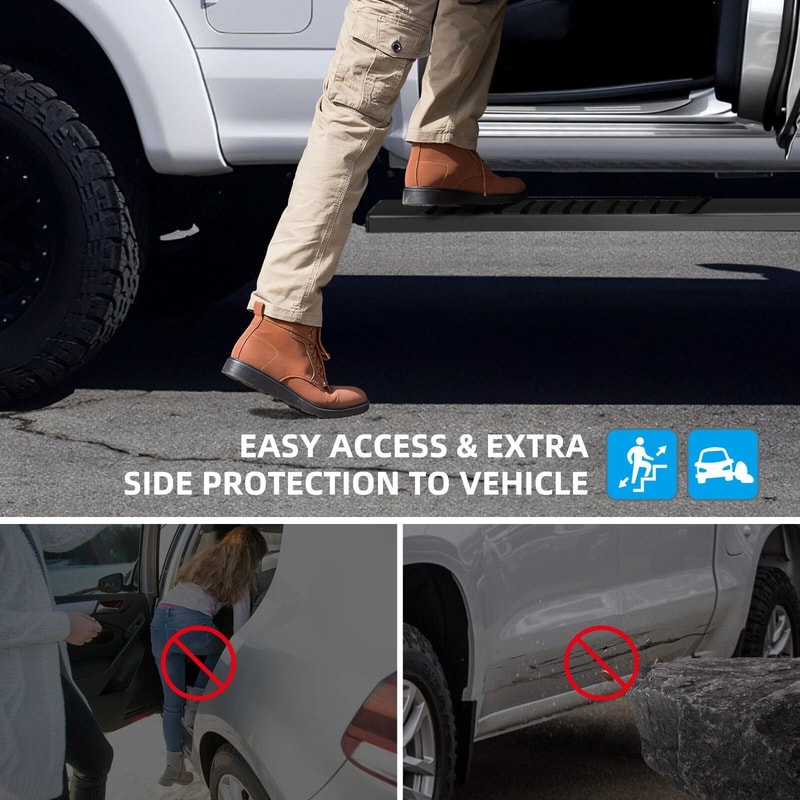 Running Boards For Silverado Sierra Crew Cab Nerf Bars Side Steps Easy Access And Enhanced Protecti 1