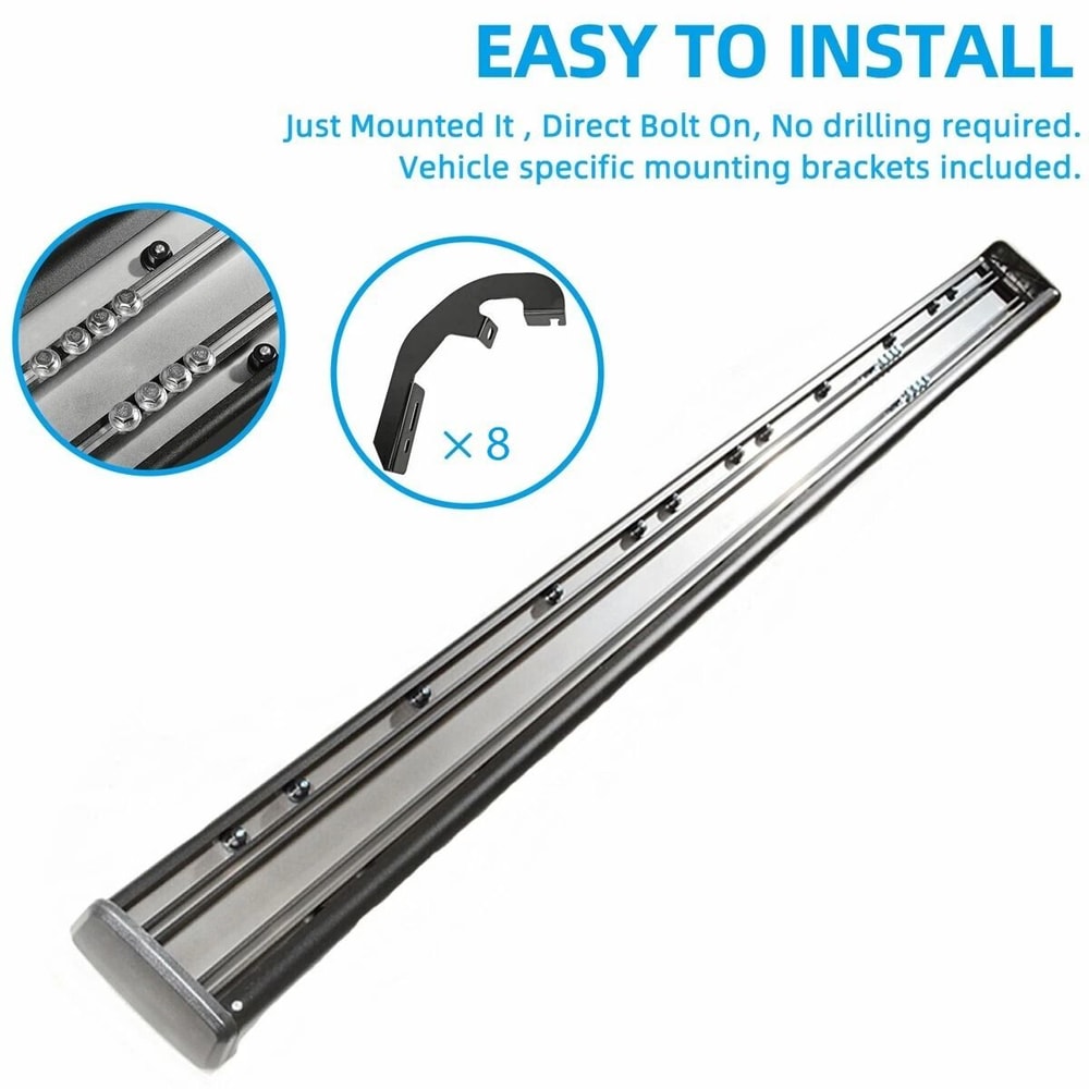 Running Boards For Silverado Sierra Crew Cab Nerf Bars Side Steps Easy Access And Enhanced Protecti 4