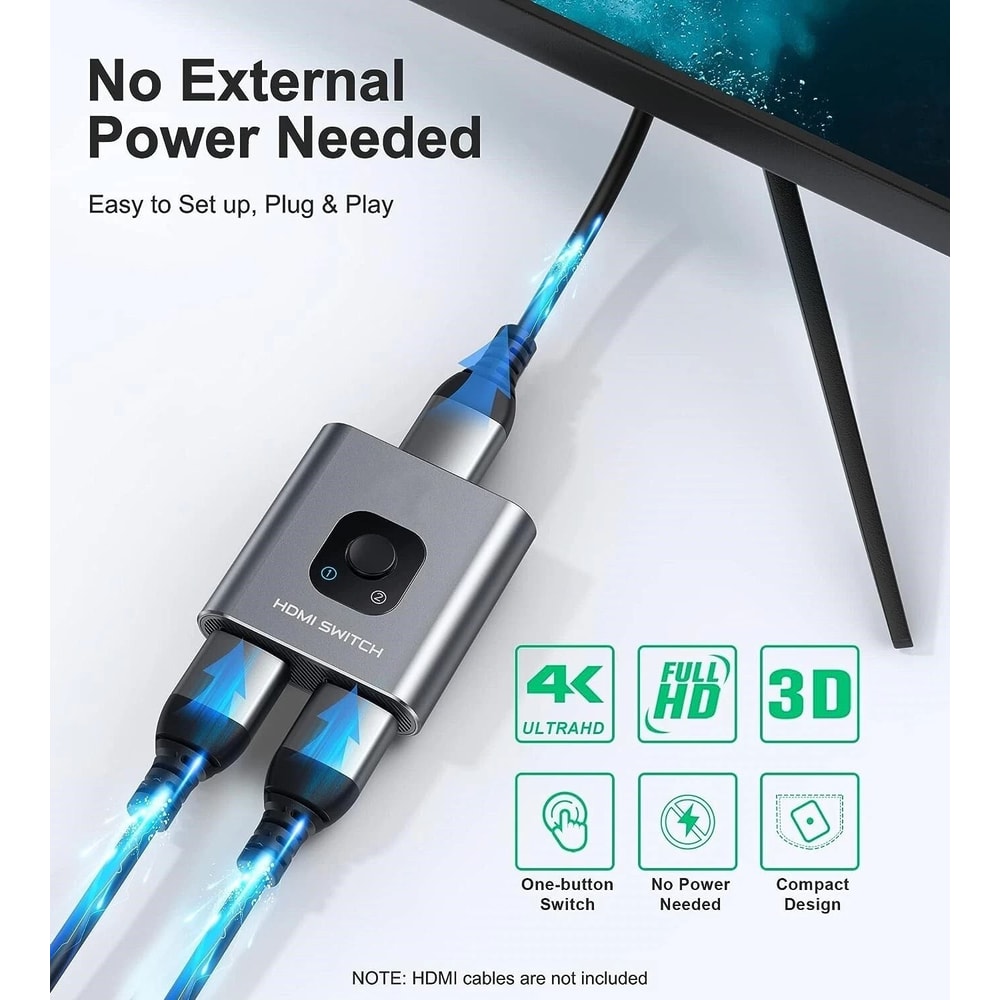 Bi Directional 4K HDMI Splitter Switcher Hub Out 6