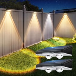 led solar power wall light, waterproof outdoor garden fence deck lamp, solar powered step lighting
