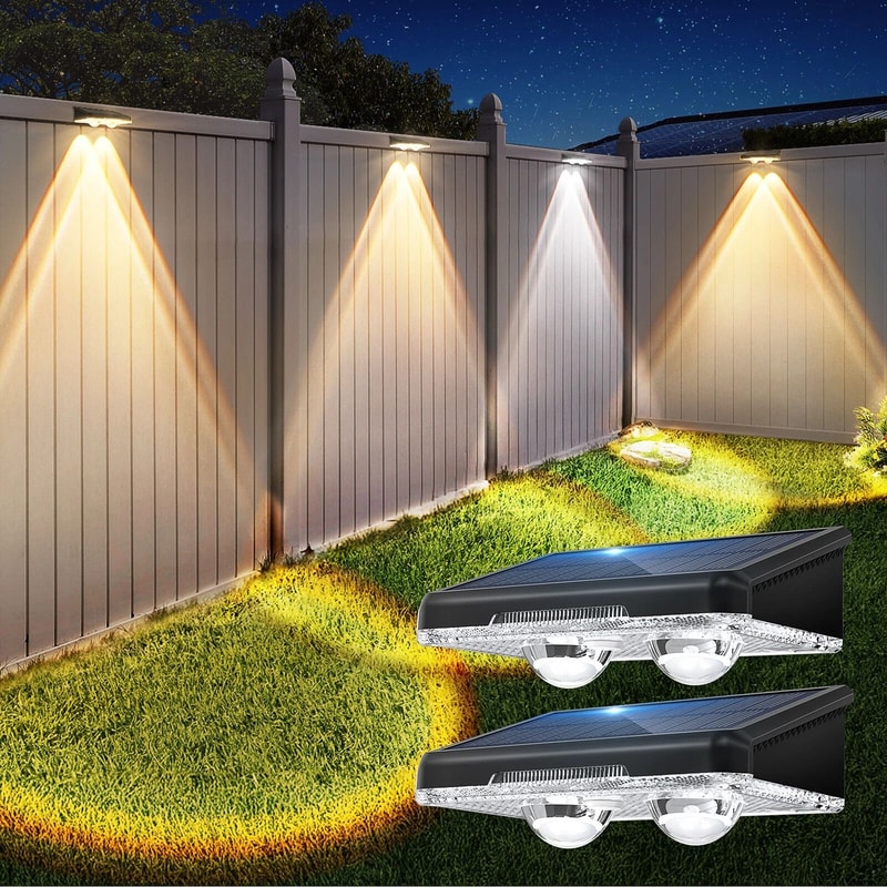LED Solar Power Wall Light Waterproof Outdoor Garden Fence Deck Lamp Solar Powered Step Lighting 0