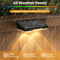 LED Solar Power Wall Light Waterproof Outdoor Garden Fence Deck Lamp Solar Powered Step Lighting 5