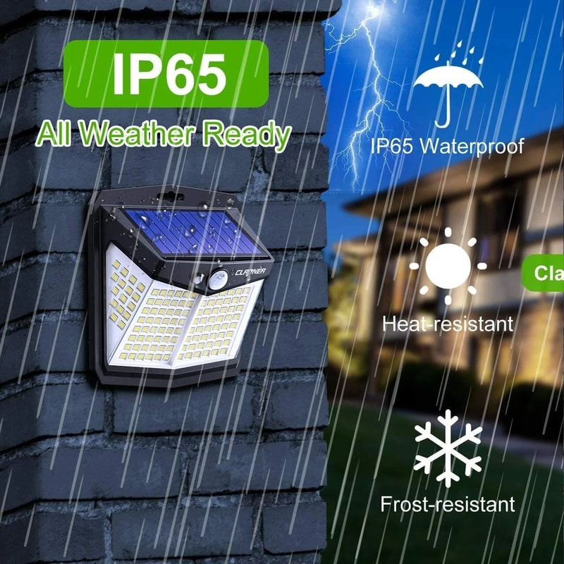 SolarPowered LED Motion Sensor Outdoor Security Lights 6