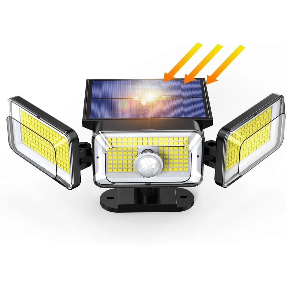 LED Solar Power Wall Light With PIR Motion Sensor Waterproof Outdoor Garden Security Lamp 0