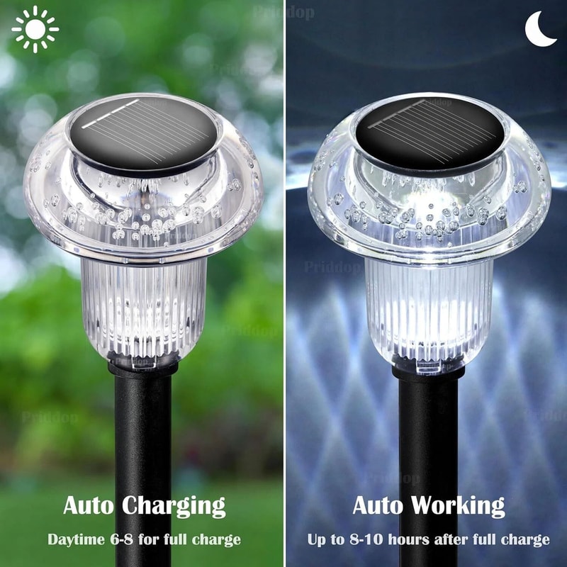 Solar Landscape Lights LED Outdoor Garden Pathway Yard Lawn Art Lamp Waterproof Energy Efficient 9