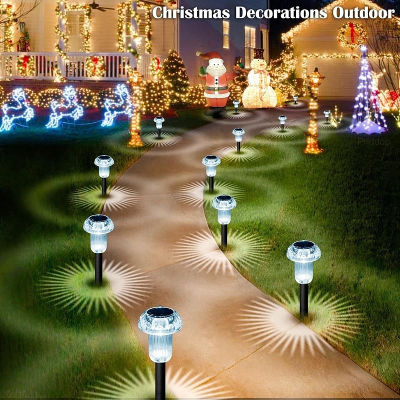 Solar Landscape Lights LED Outdoor Garden Pathway Yard Lawn Art Lamp Waterproof Energy Efficient 2