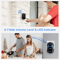 Wireless Doorbell Kit Waterproof Plug Play Chimes LED Flash 8