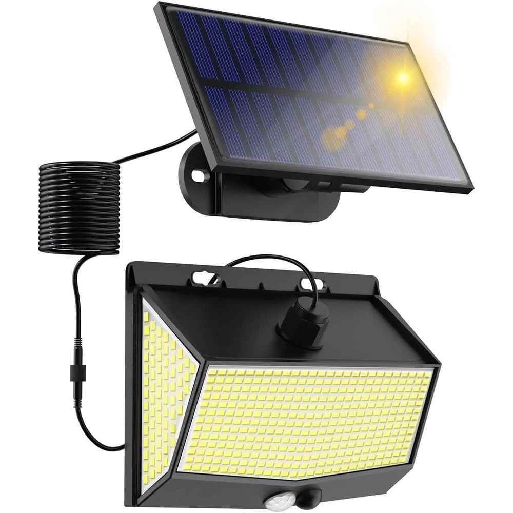 Waterproof LED Solar Motion Sensor Light For Garden Wall With PIR Technology 0