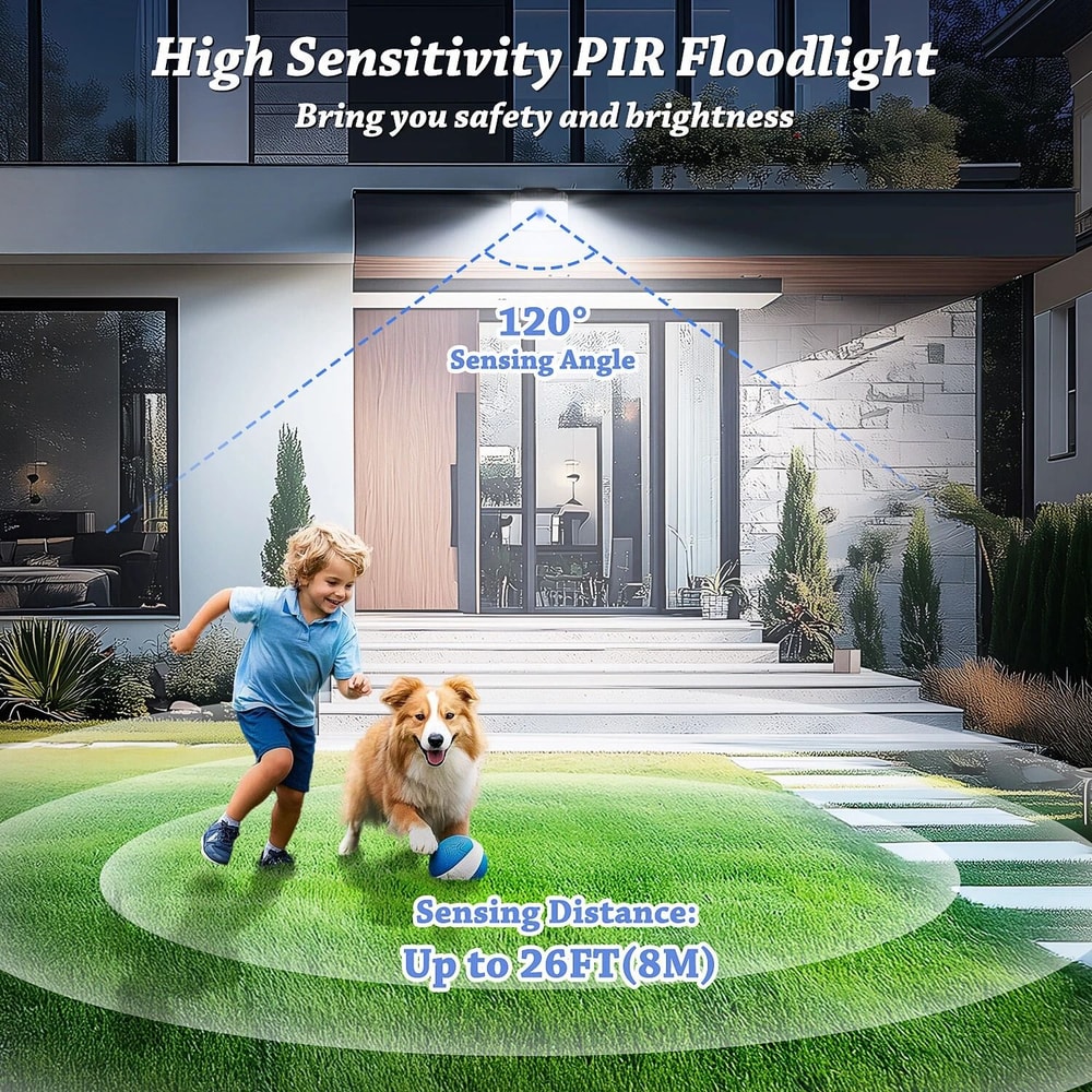 LED Solar Motion Sensor Outdoor Security Wall Lights Waterproof Energy Efficient 4