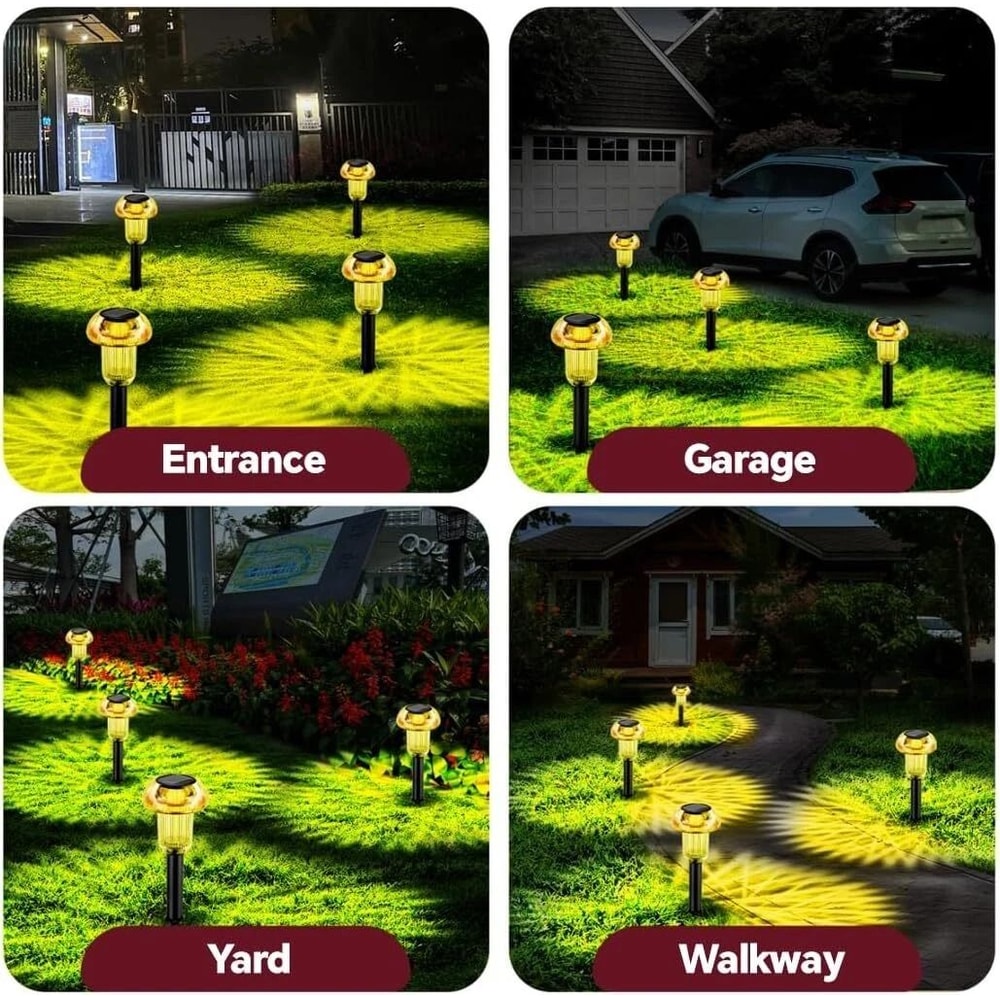 Solar Power Landscape Lights LED Outdoor Garden Yard Pathway Lamps 3