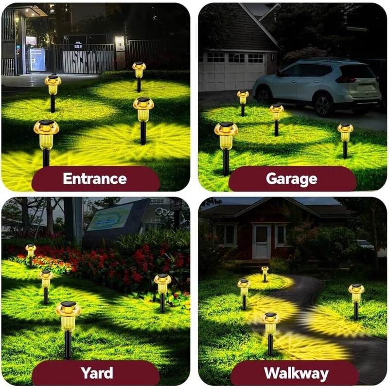 Solar Power Landscape Lights LED Outdoor Garden Yard Pathway Lamps 3