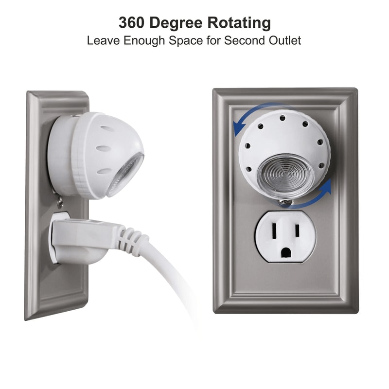 LED Light Sensor Night Light Warm White Bedroom Lights 6