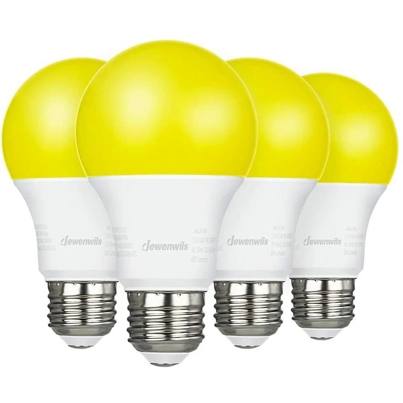 LED Bug Light Bulbs Outdoor Yellow Light Bulb E26 Base 0