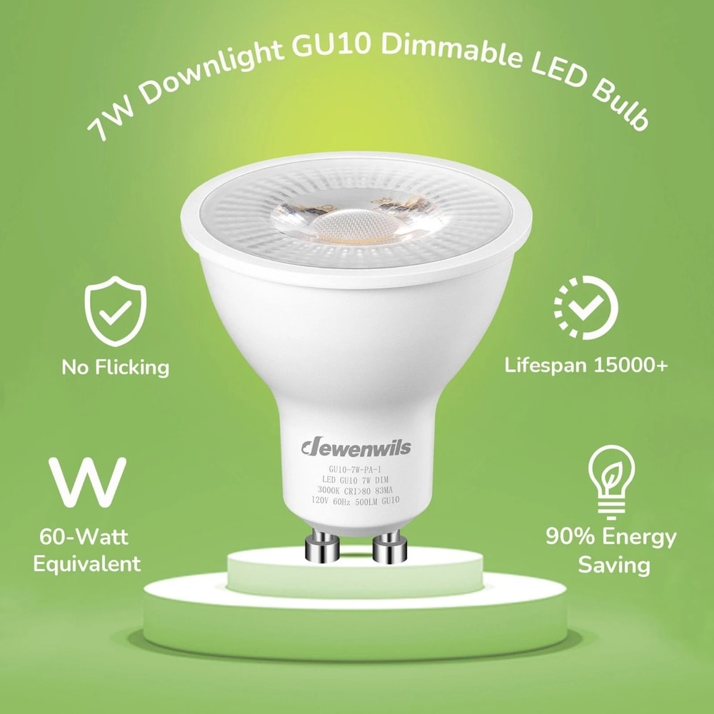 GU10 LED Bulb Dimmable Warm White Track Light Bulb 7