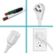 Indoor Flat Plug Extension Cord 14 Gauge Heavy Duty 3 Prong Durable Power Extension For Home And Of 2
